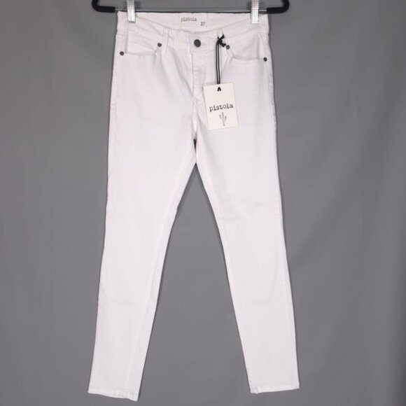 pistola Denim - NWT PISTOLA Women’s Jeans Stretch Skinny OSLO White USA🇺🇸MADE P8861 Size 27